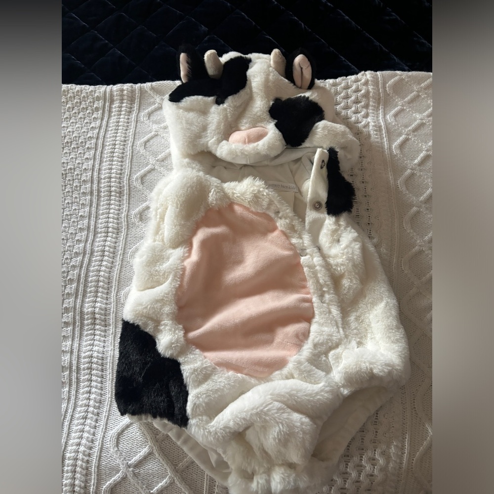 Pottery Barn Kids Halloween Baby Cow costume
